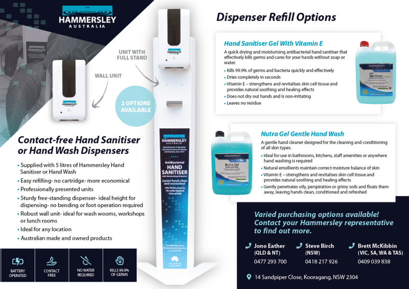 Now Available: Contact-Free Hand Cleanser Dispensers!