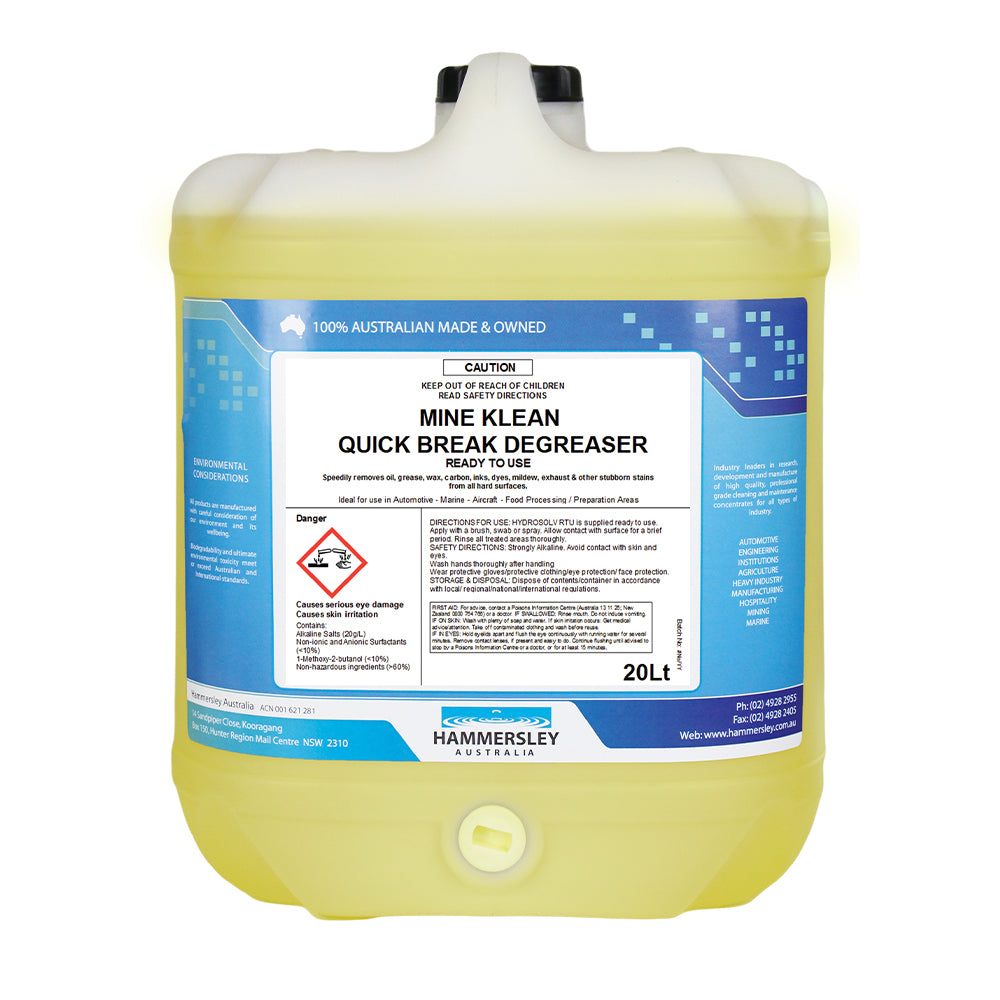 Mine Klean Quick Break Degreaser