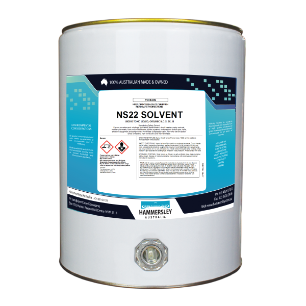 hammersley's ns22 dewatering safety solvent 20lt drum