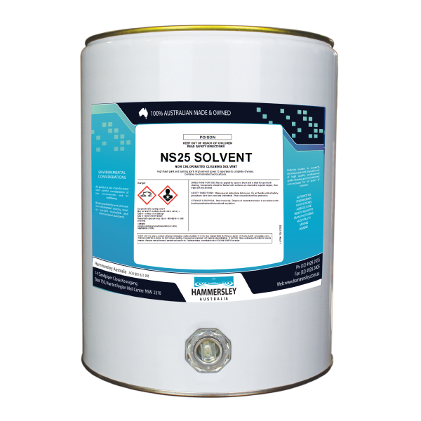 hammersley's ns25 cleaning solvent 20Lt drum
