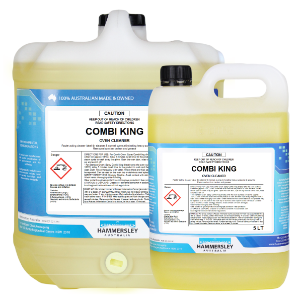 hammersley's combi king grill and oven cleaner 5lt and 20lt bottles