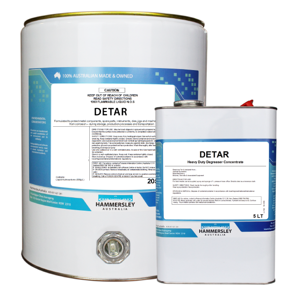 hammersley's detar heavy-duty degreaser 5lt and 20lt drums