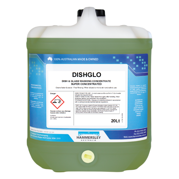 hammersley's dish glo dishwashing concentrate 20lt
