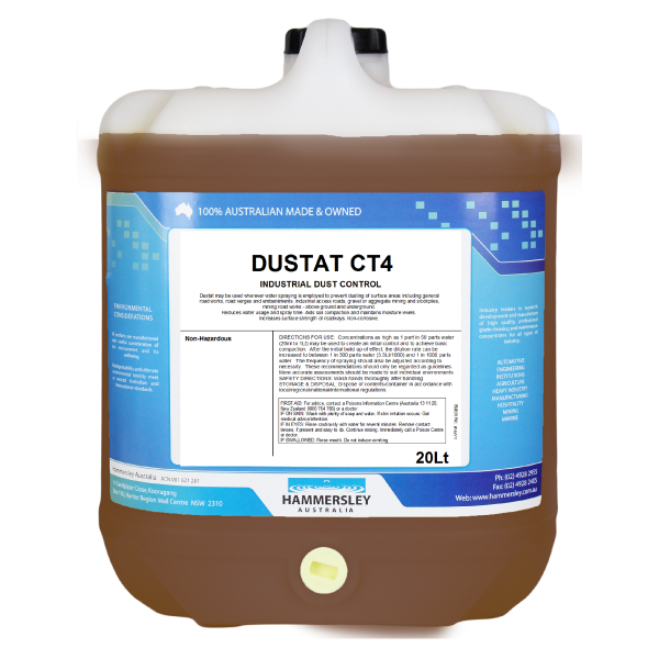 hammersley's dustat ct4 dust eliminating protection 20lt bottle