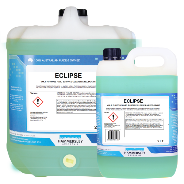 hammersley's eclipse multi-purpose cleaner 5lt and 20lt bottles