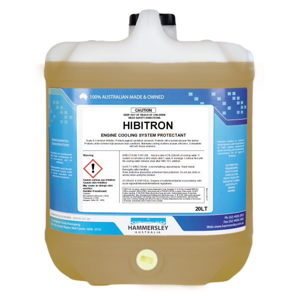 hammersley's hibitron engine coolant and antifreeze additive 20lt bottle