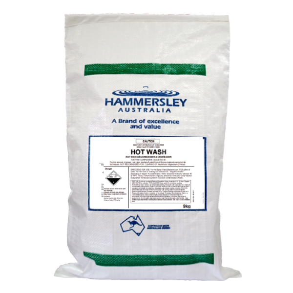 hammersley's hot wash machine parts cleaner 9kg bag