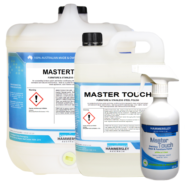 hammersley's master touch furniture polish 500ml, 5lt and 20lt bottles
