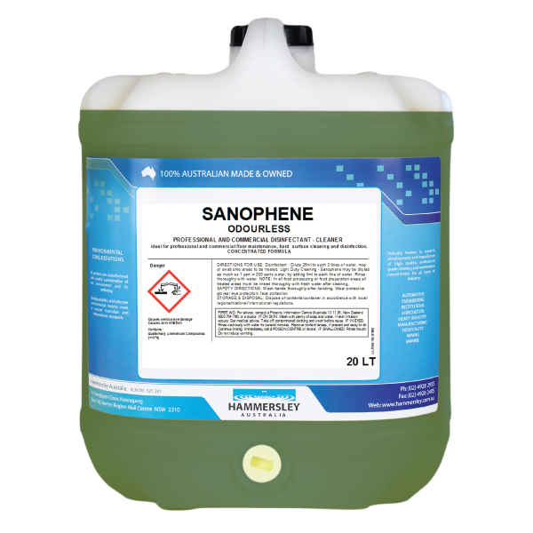 hammersley's sanophene odourless cleaner & disinfectant