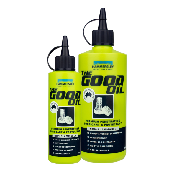 hammersley's the good oil 250ml and 500ml squeeze bottles