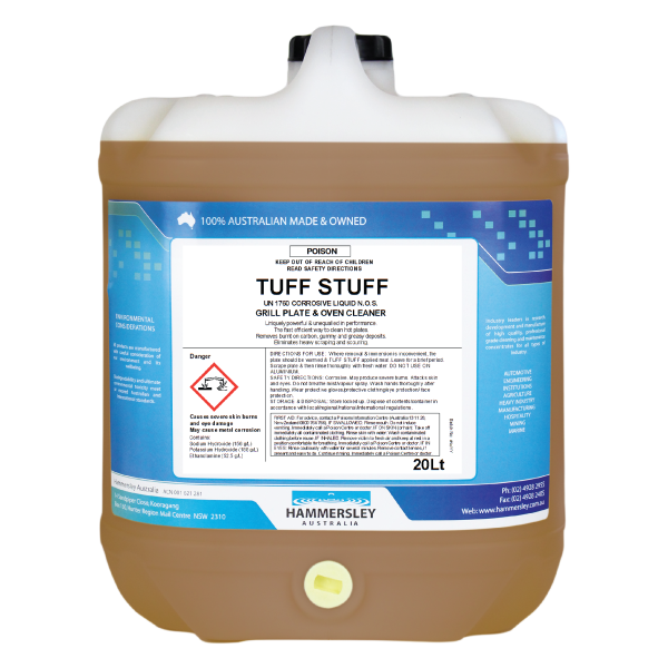 hammersley's tuff stuff grill plate cleaner